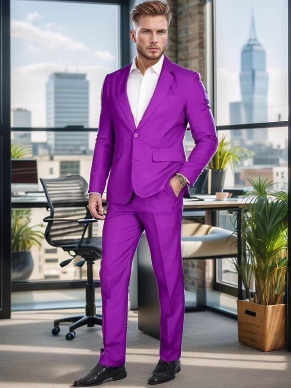 Majestic Plum Suit: Embrace Luxury and Style