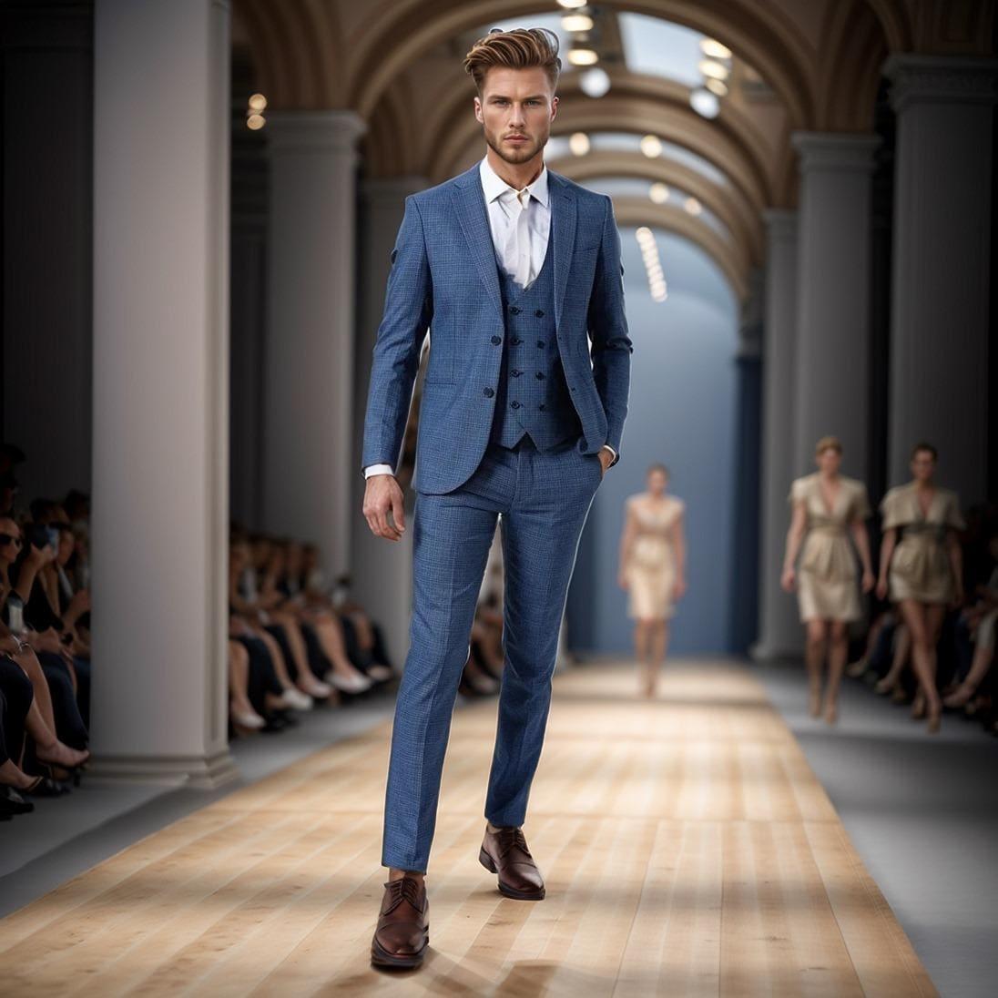 Nautical Blue Tailored Suit: Perfect for Every Occasion