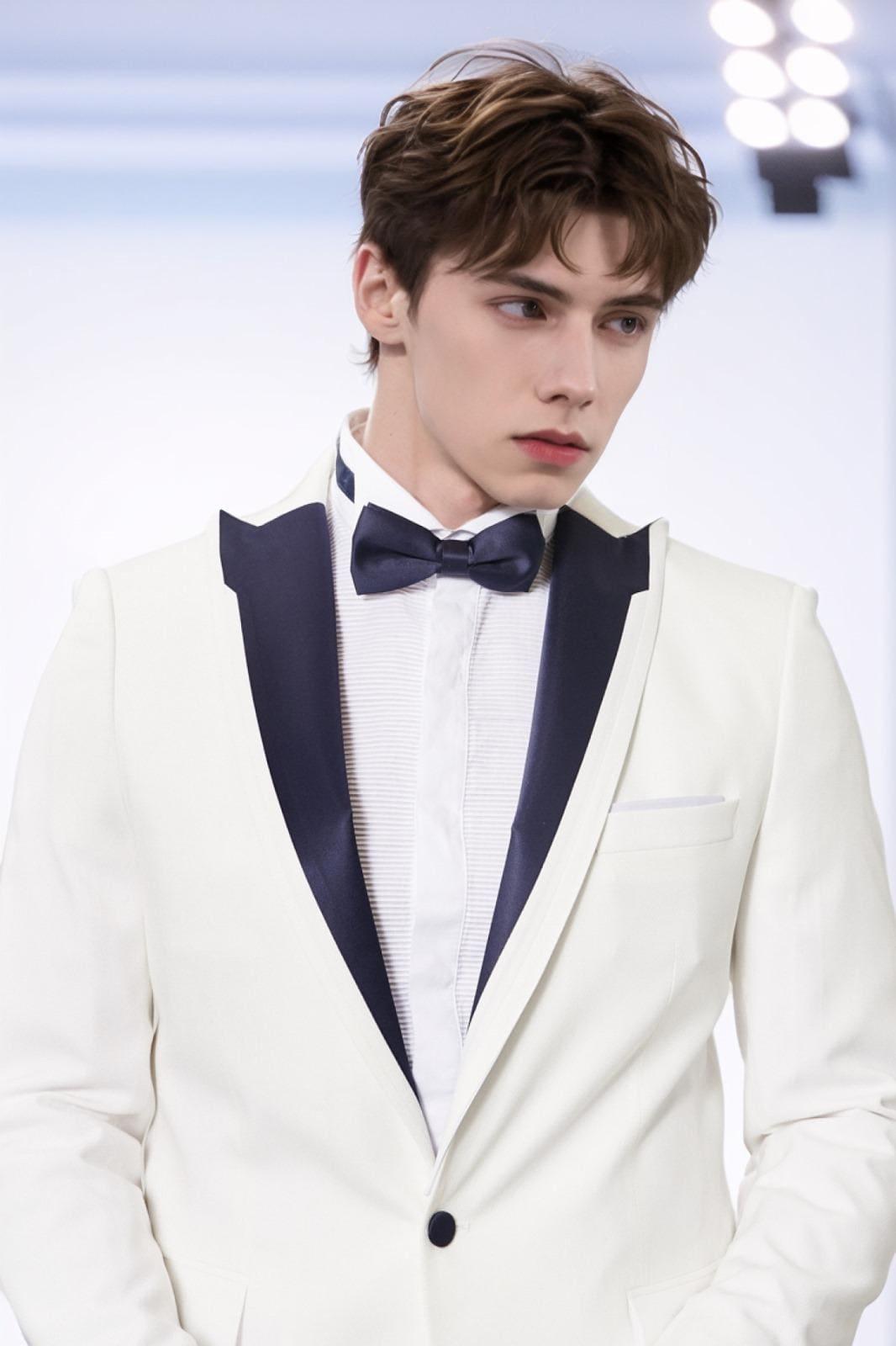 Bright White Suit A Symbol of Refinement and Style