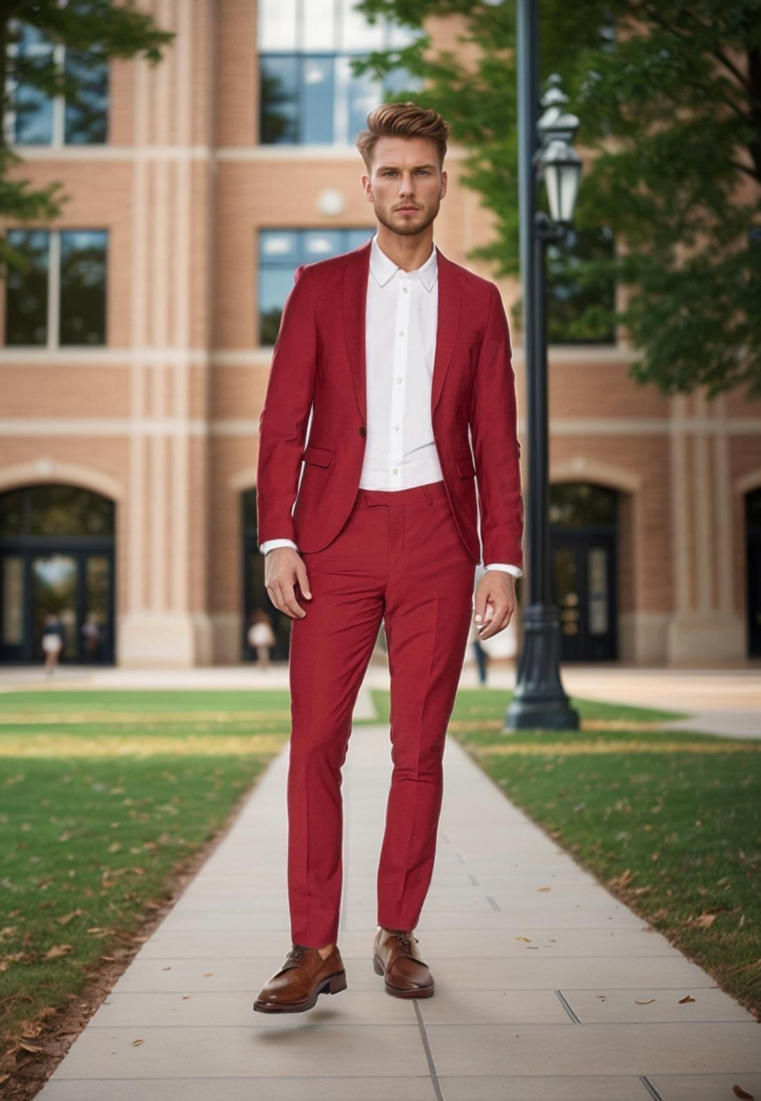 Cardinal Red Suit Redefine Your Style