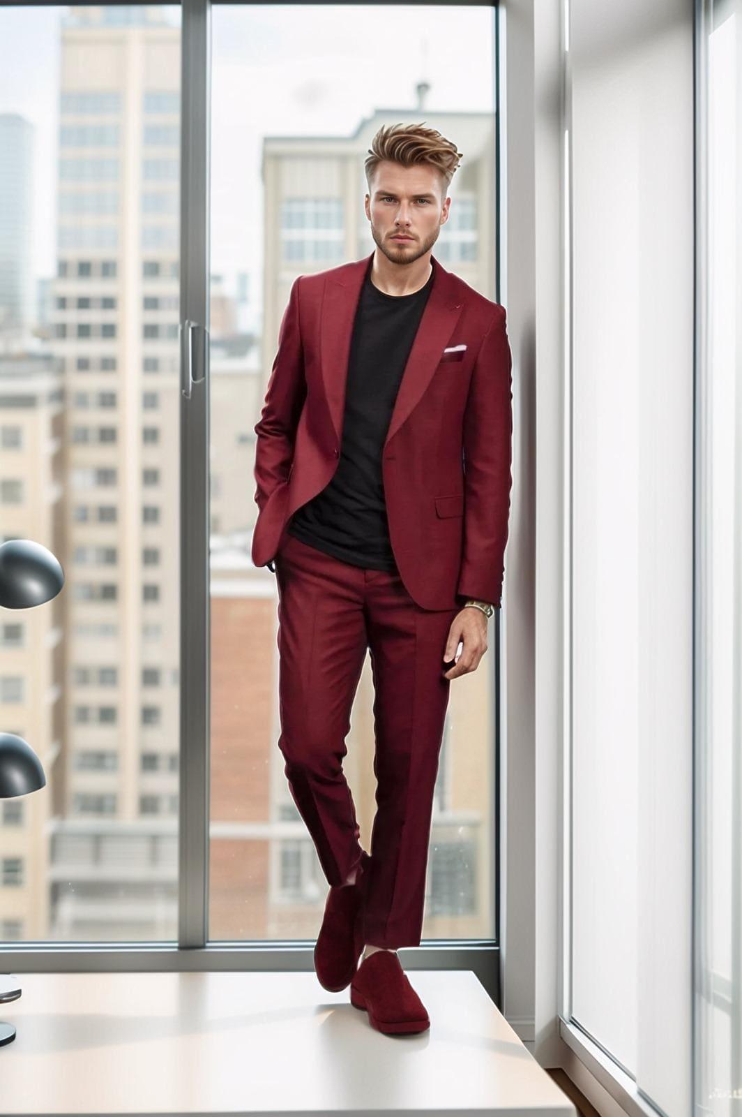 Passion Red Suit Where Style Meets Boldness