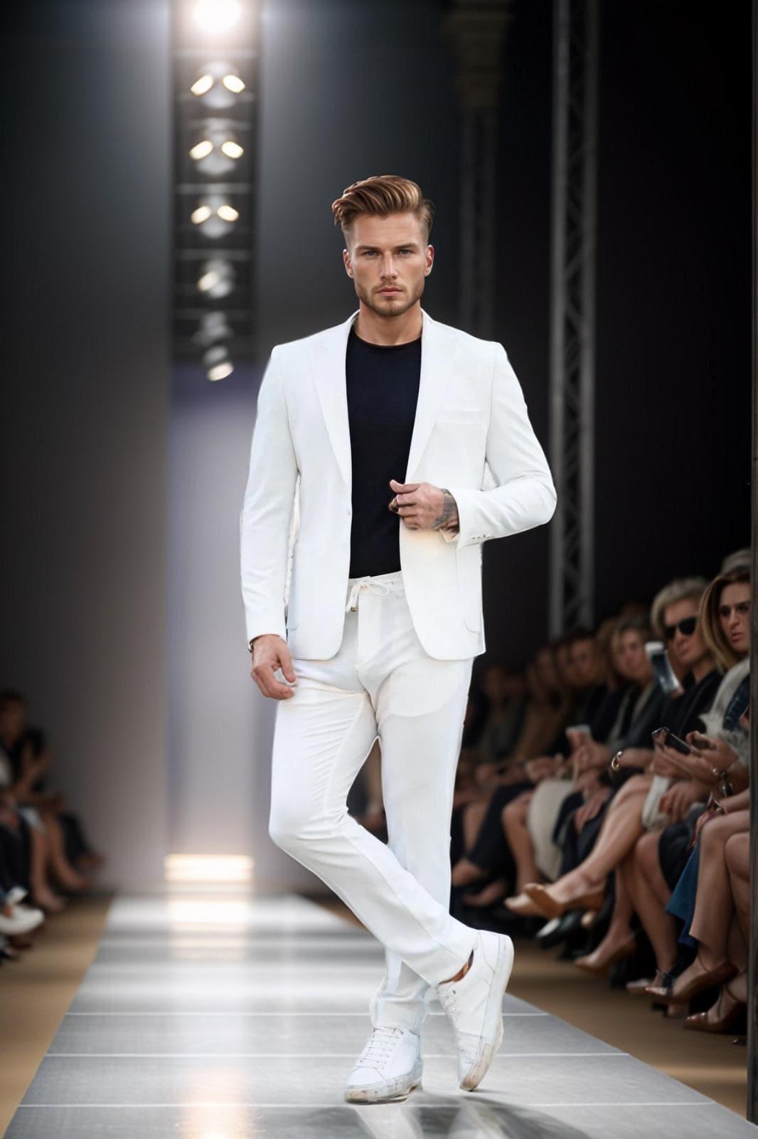 Pure White Tailored Suit Embrace Crisp Sophistication