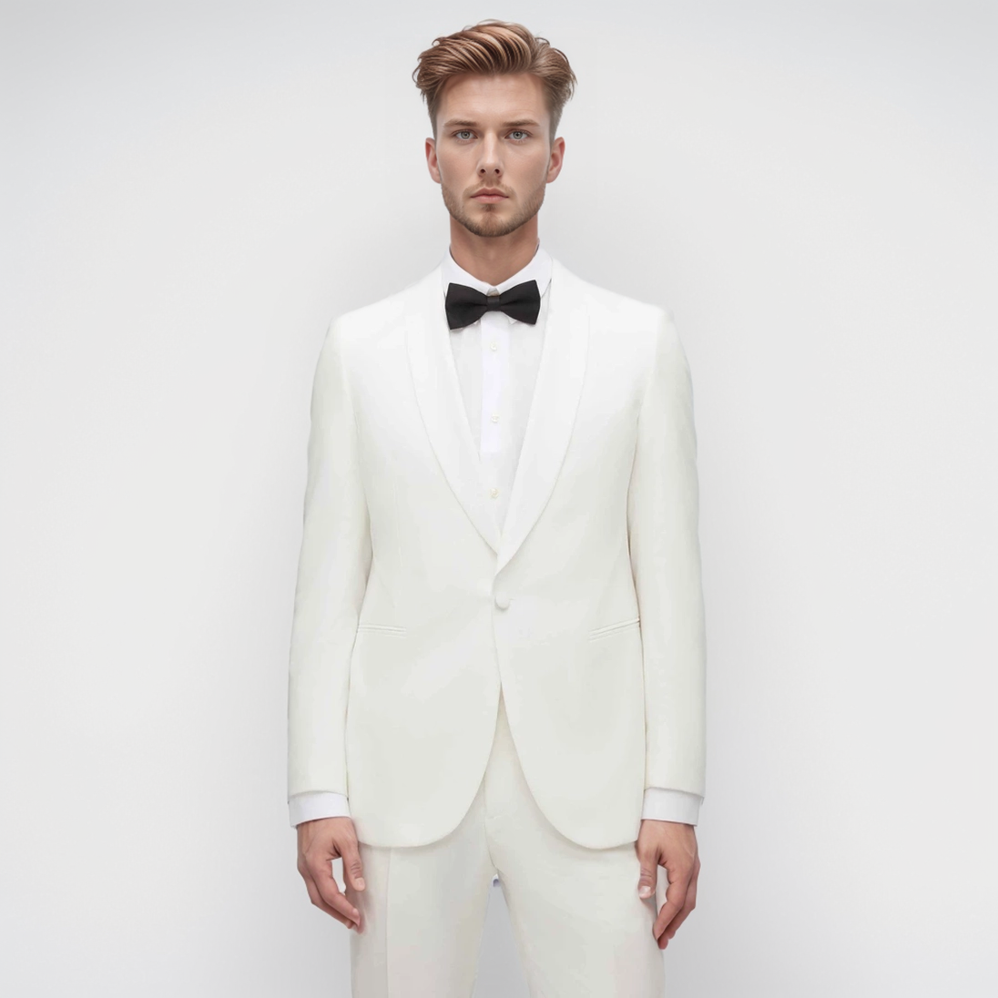 Refined White Suit The Essence of Elegant Simplicity