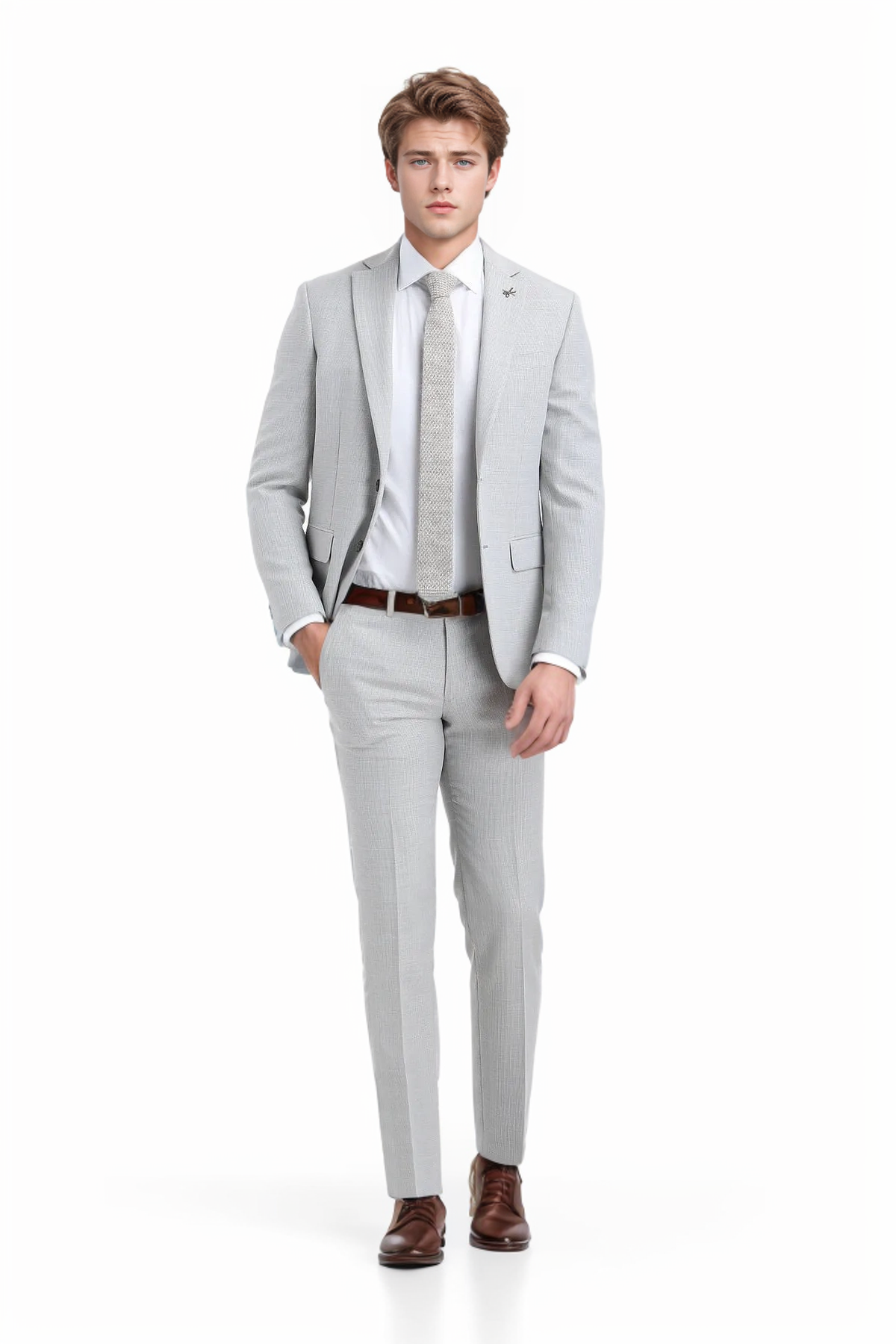 Elegant Winter White Suit Perfect for Any Season