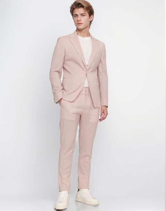 Candy Pink Suit Fun Meets Formal