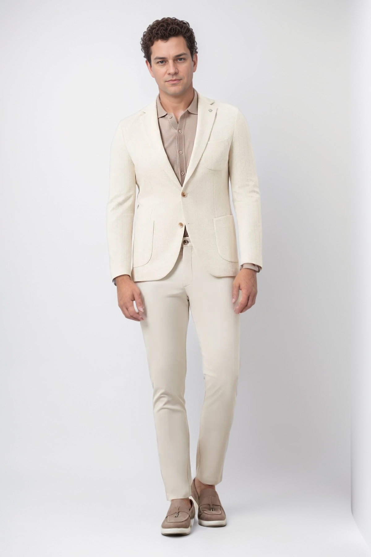 Bright Ivory Suit A Modern Twist on Classic White