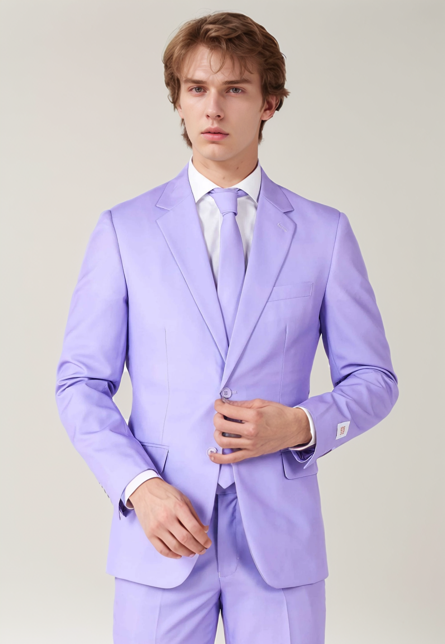 Custom Tailored Men Suit Purple, 3 Pieces Men Suit for Wedding