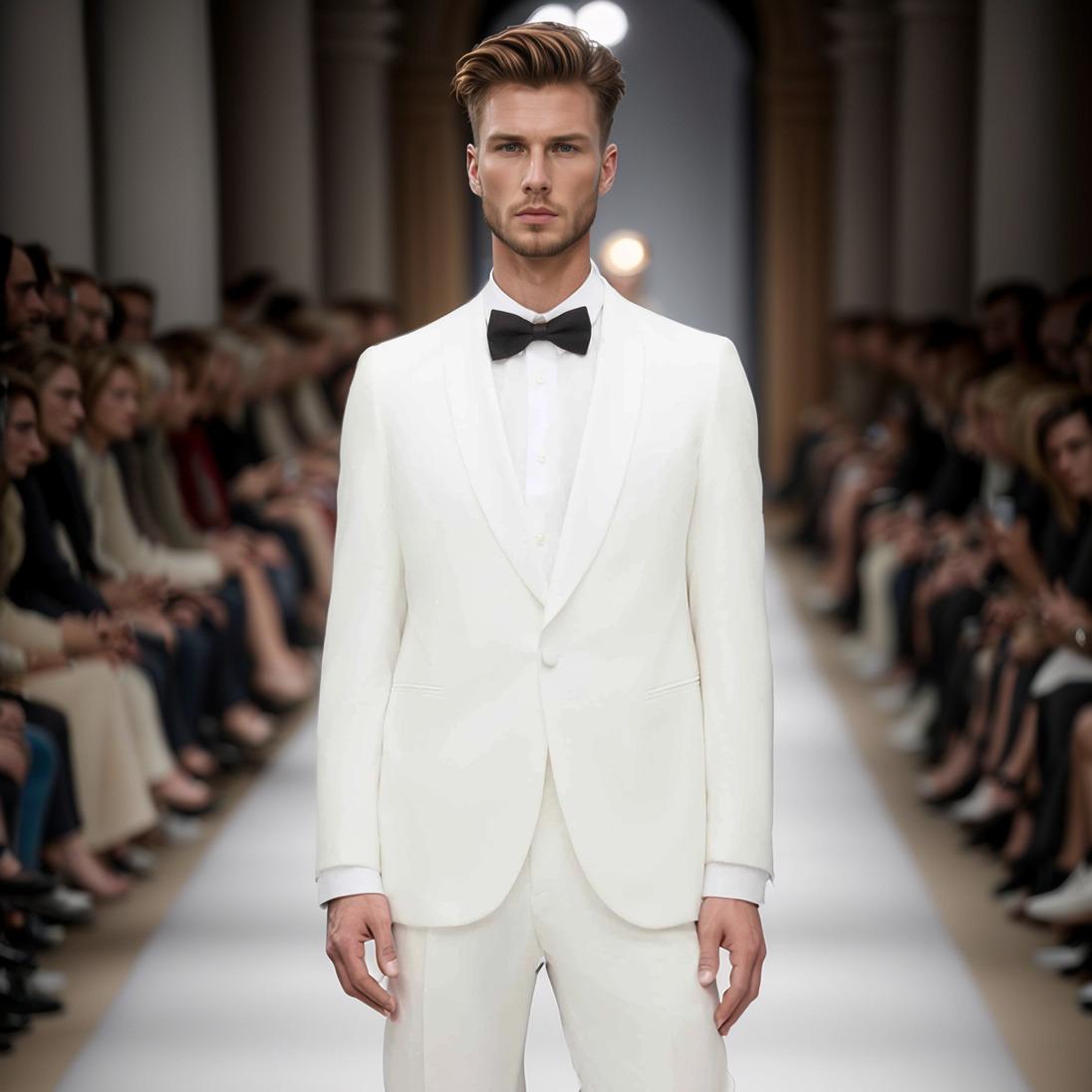 Bright Ivory Suit A Modern Twist on Classic White