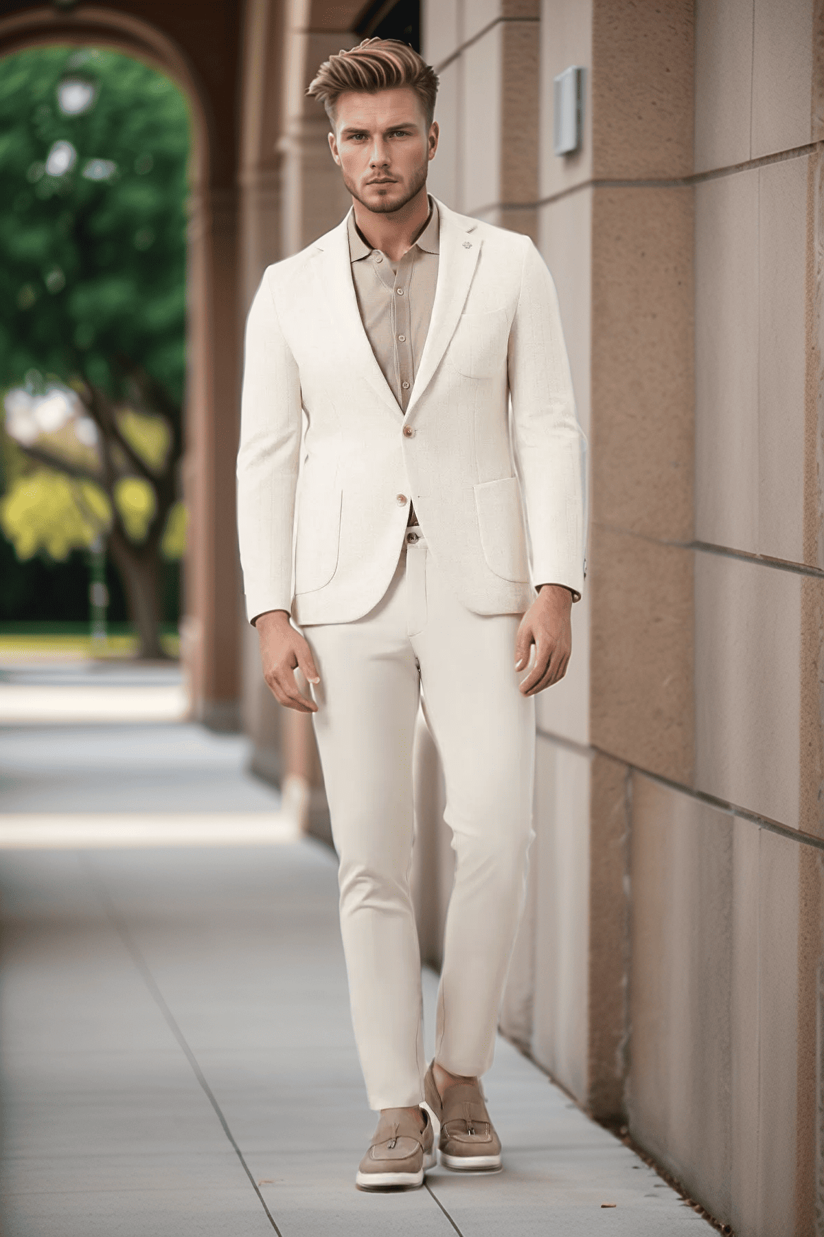 Glistening White Suit The Ultimate in Fresh Fashion